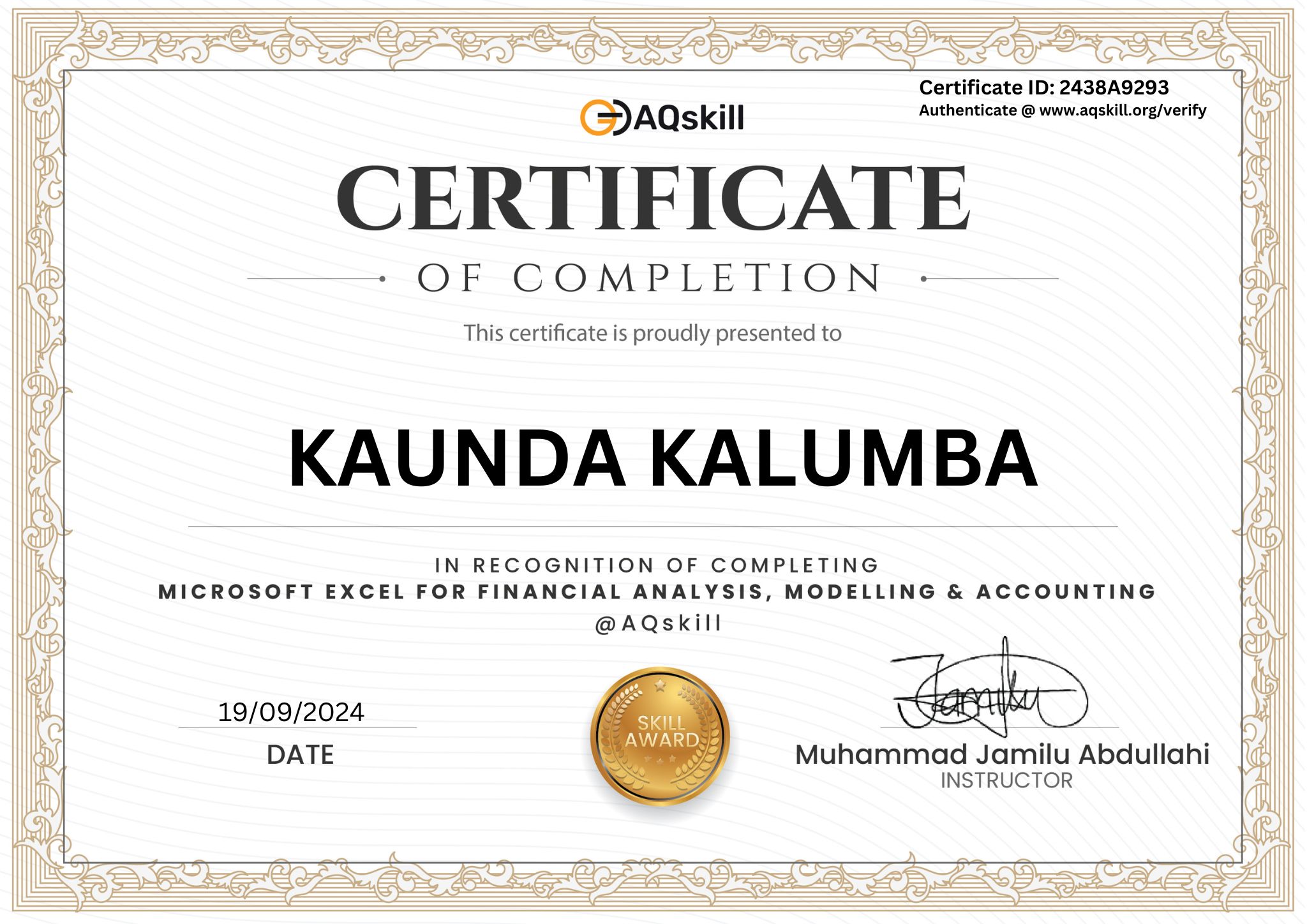 Certificate Image