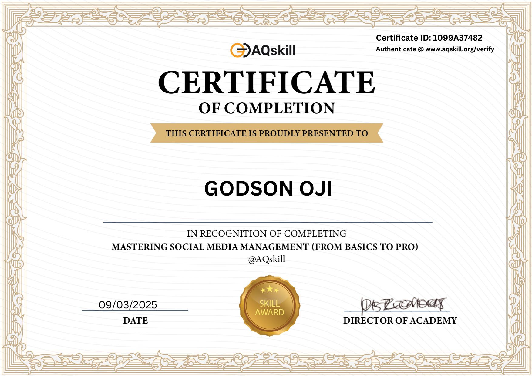 Certificate Image